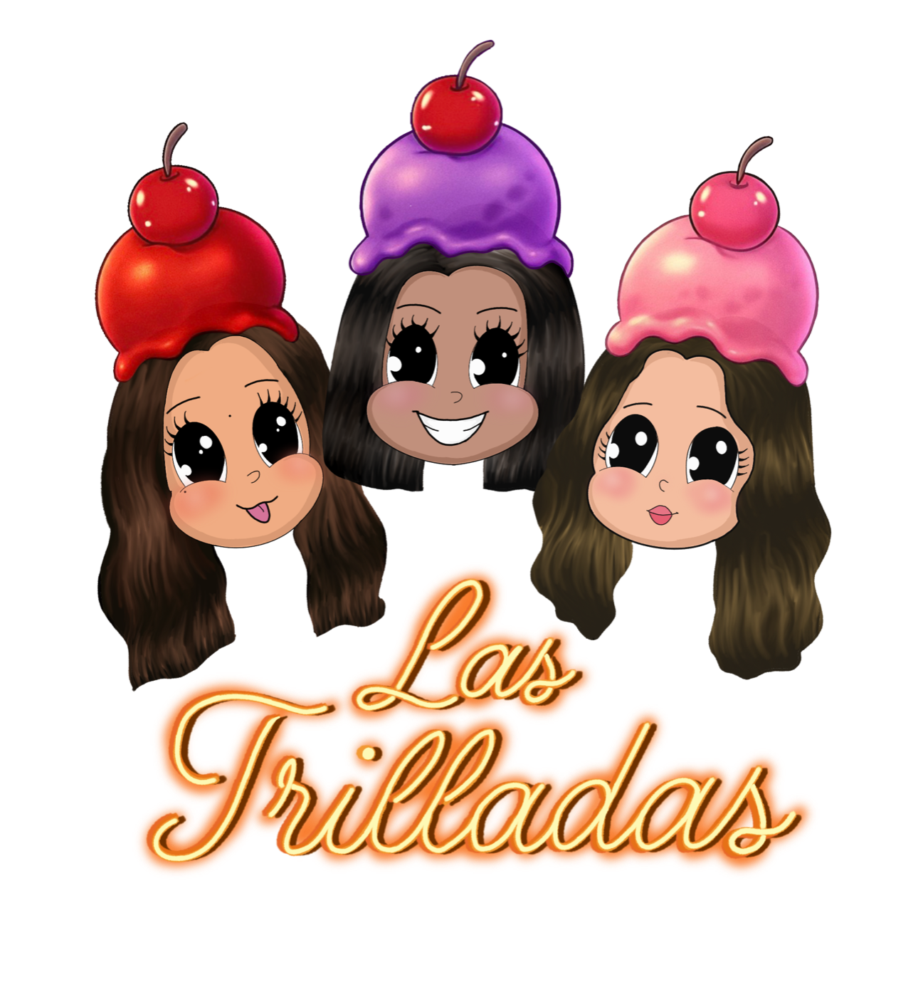 Logotipo ilustrado de Las Trilladas, creado por Danna Hernández